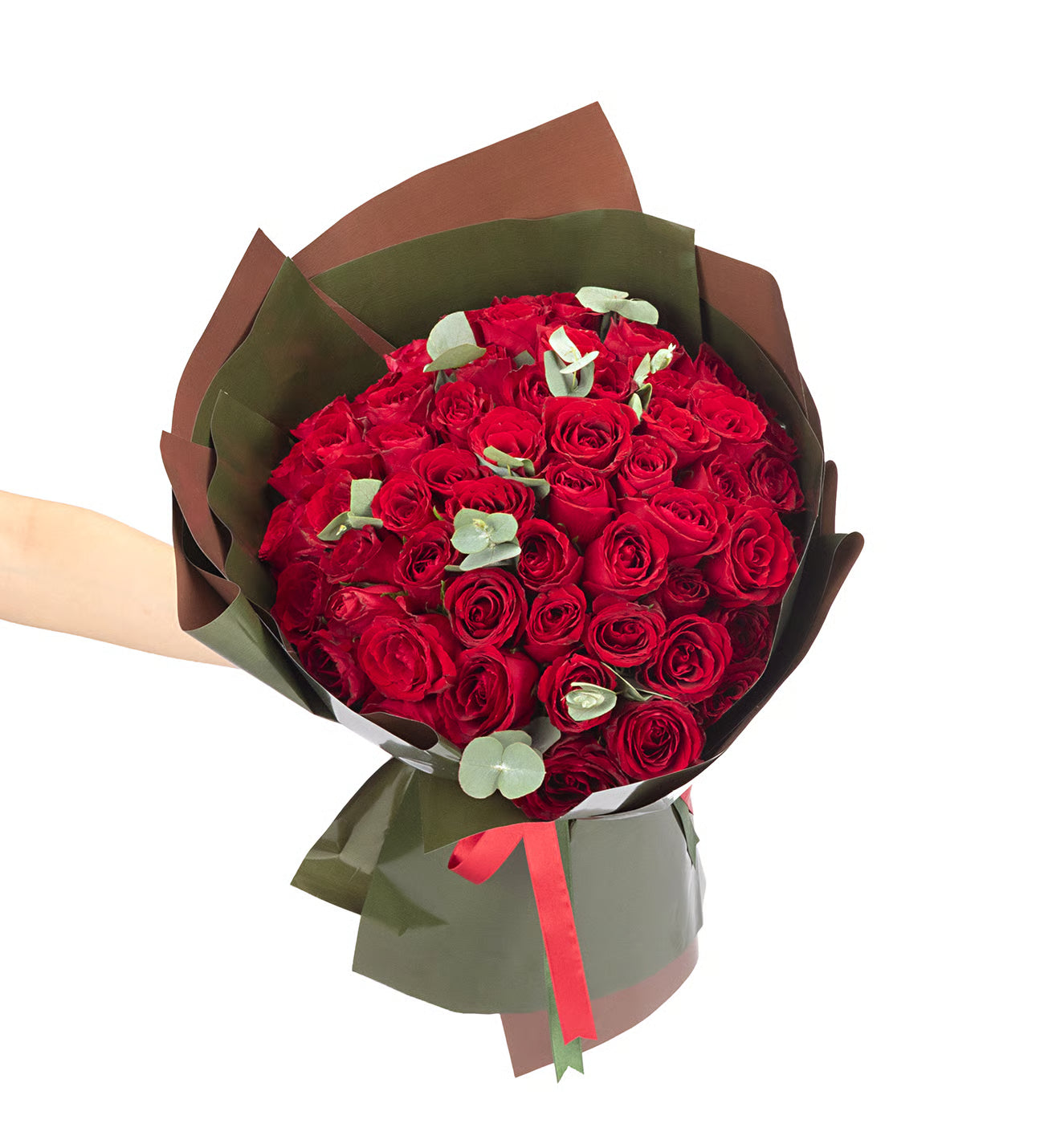 باقة توليبا ديليفري الفاخرة – 60 وردة حمراء